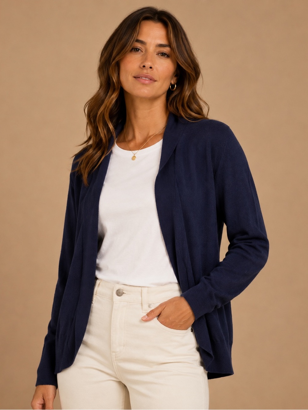 Merona Navy Open Front Cardigan Size XL